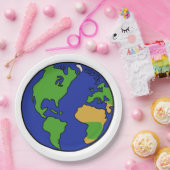 太陽系の惑星の地球 ペーパープレート (パーティー)