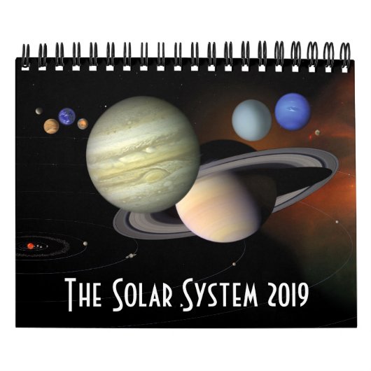 太陽系の惑星の宇宙天文学2019年 カレンダー (カバー)