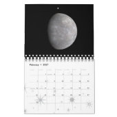 太陽系の惑星の宇宙天文学2019年 カレンダー (2月 2027)