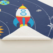 太陽系の惑星のRocketshipの宇宙の宇宙飛行士 シェルパブランケット (3/4)