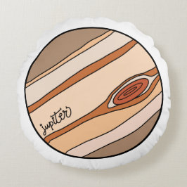 太陽系の惑星ジュピター ラウンドクッション