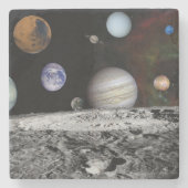 太陽系の惑星 ストーンコースター (正面)