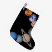 太陽系の惑星 スモールクリスマスストッキング (正面 (吊り時))