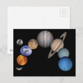 太陽系の惑星 ポストカード (正面/裏面)