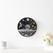 太陽系の惑星 ラウンド壁時計 (ホーム)