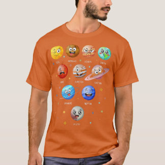 太陽系の惑星 太陽 宇宙 面白い 科学 教材 Tシャツ