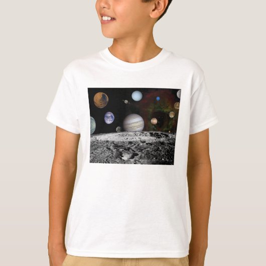 太陽系の惑星 Tシャツ (正面)