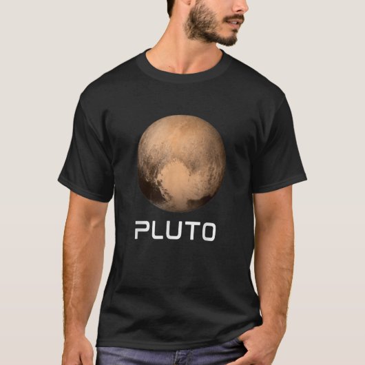 太陽系の9番目の惑星冥王星を決して忘れないアウトターS Tシャツ (正面)