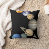 太陽系ポスタープリント クッション (ブランケット)