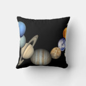 太陽系ポスタープリント クッション (裏面)