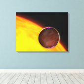 太陽系外惑星の接近 キャンバスプリント (インサイチュ (ウッドフロア))