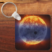 太陽系外惑星Gj 3470bの水素ガス雲 キーホルダー (正面)