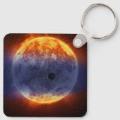 太陽系外惑星Gj 3470bの水素ガス雲 キーホルダー (裏面)