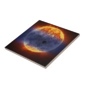 太陽系外惑星Gj 3470bの水素ガス雲 タイル (側面)