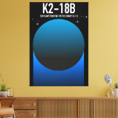 太陽系外惑星K2-18b キャンバスプリント (インサイチュ (リビング))