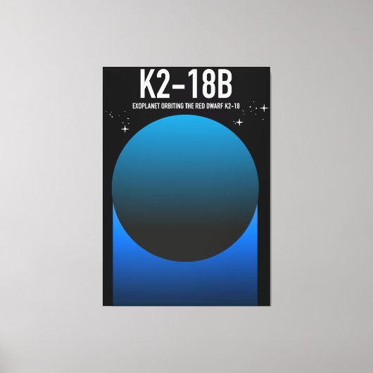 太陽系外惑星K2-18b キャンバスプリント (正面)