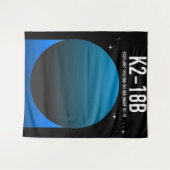 太陽系外惑星K2-18b タペストリー (正面(横))