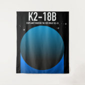 太陽系外惑星K2-18b タペストリー (正面)