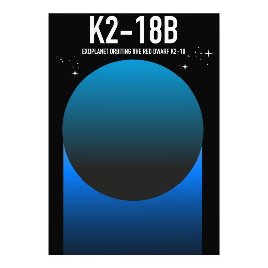 太陽系外惑星K2-18b フォトプリント (正面)