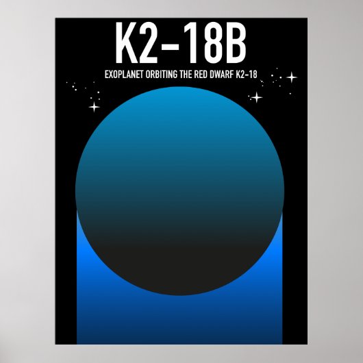 太陽系外惑星K2-18b ポスター (正面)