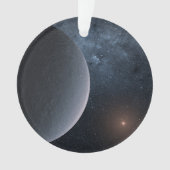 太陽系外惑星Ogle-2016-Blg-1195lb小星を公転する オーナメント (正面)