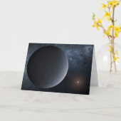 太陽系外惑星Ogle-2016-Blg-1195lb小星を公転する カード (黄色い花)