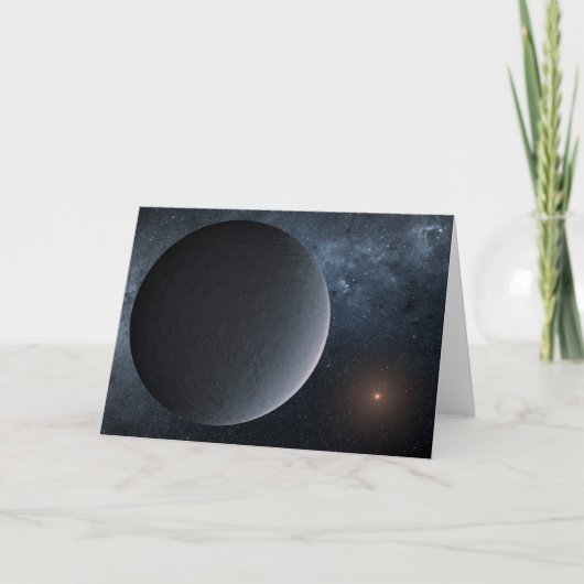 太陽系外惑星Ogle-2016-Blg-1195lb小星を公転する カード (正面)