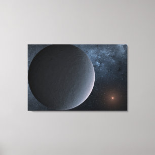 太陽系外惑星Ogle-2016-Blg-1195lb小星を公転する キャンバスプリント
