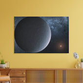 太陽系外惑星Ogle-2016-Blg-1195lb小星を公転する キャンバスプリント (インサイチュ (リビング))