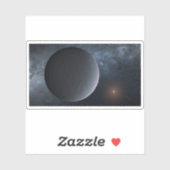 太陽系外惑星Ogle-2016-Blg-1195lb小星を公転する シール (シート)