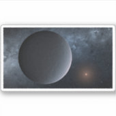 太陽系外惑星Ogle-2016-Blg-1195lb小星を公転する シール (正面)