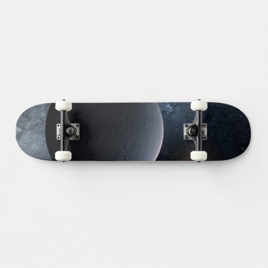太陽系外惑星Ogle-2016-Blg-1195lb小星を公転する スケートボード (横)