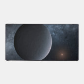 太陽系外惑星Ogle-2016-Blg-1195lb小星を公転する デスクマット (正面)