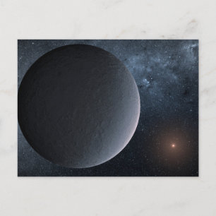 太陽系外惑星Ogle-2016-Blg-1195lb小星を公転する ポストカード