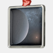 太陽系外惑星Ogle-2016-Blg-1195lb小星を公転する メタルオーナメント (左)