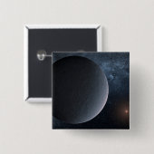 太陽系外惑星Ogle-2016-Blg-1195lb小星を公転する 缶バッジ (正面&裏面)