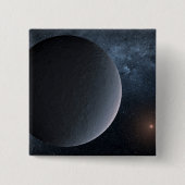 太陽系外惑星Ogle-2016-Blg-1195lb小星を公転する 缶バッジ (正面)