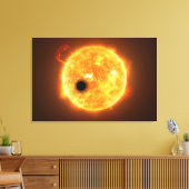 太陽系外惑星Wasp-107bはガスの巨人である キャンバスプリント (インサイチュ (リビング))