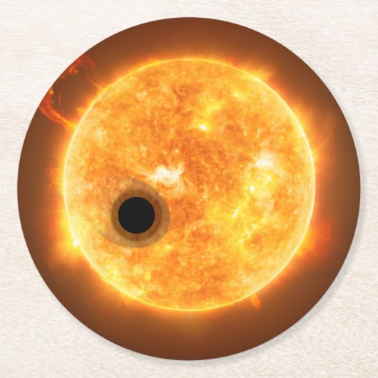 太陽系外惑星Wasp-107bはガスの巨人である ラウンドペーパーコースター (正面)