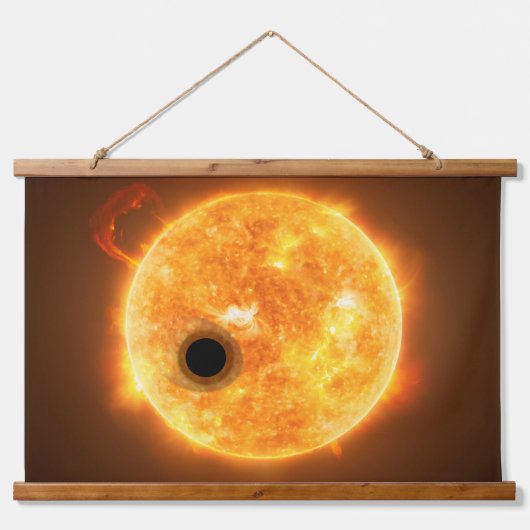 太陽系外惑星Wasp-107bはガスの巨人である 吊り下げ型タペストリー (正面)