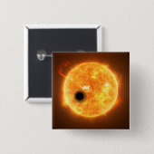 太陽系外惑星Wasp-107bはガスの巨人である 缶バッジ (正面&裏面)