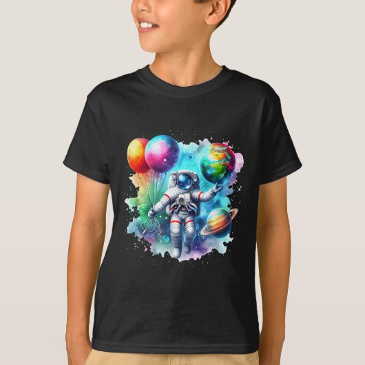 太陽系惑星科学宇宙男の子女の子STEM Tシャツ (正面)