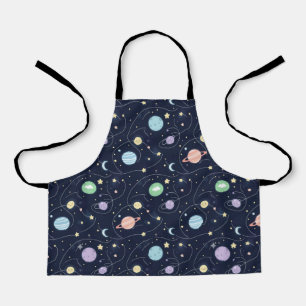 太陽系惑星 シームレス パターン エプロン