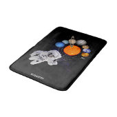 太陽系日曜日の惑星の宇宙飛行士の銀河 バスマット (アングル)