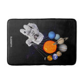 太陽系日曜日の惑星の宇宙飛行士の銀河 バスマット (正面)