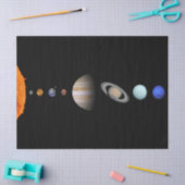 太陽系23"の惑星包みます 薄葉紙 (クラフト)