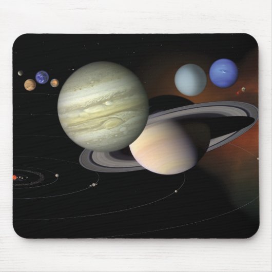 "太陽系"のmousepad マウスパッド (正面)