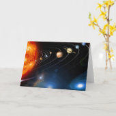 "太陽系" カード (黄色い花)