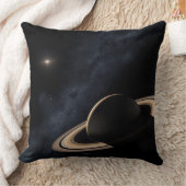 太陽系、クローズアップの土星の惑星 クッション (ブランケット)