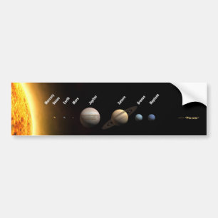 太陽系 バンパーステッカー